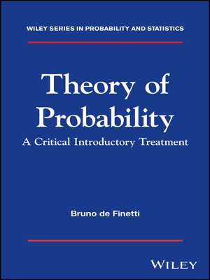 cover image of Theory of Probability